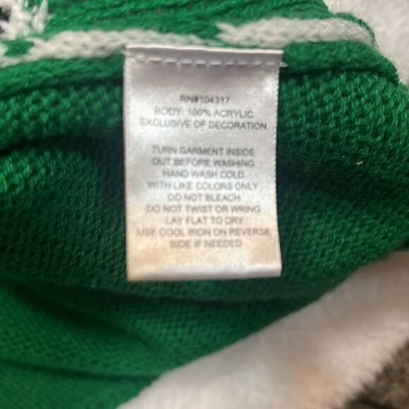 UGLY CHRISTMAS TREE SKIRT SWING SWEATER HAPPY HOLIDAYS SEQUINS WITH BELLS M NWOT - Picture 8 of 8